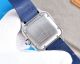 2022 New Cartier Santos de Blue Pvd Bezel Rubber Strap Watch (6)_th.jpg